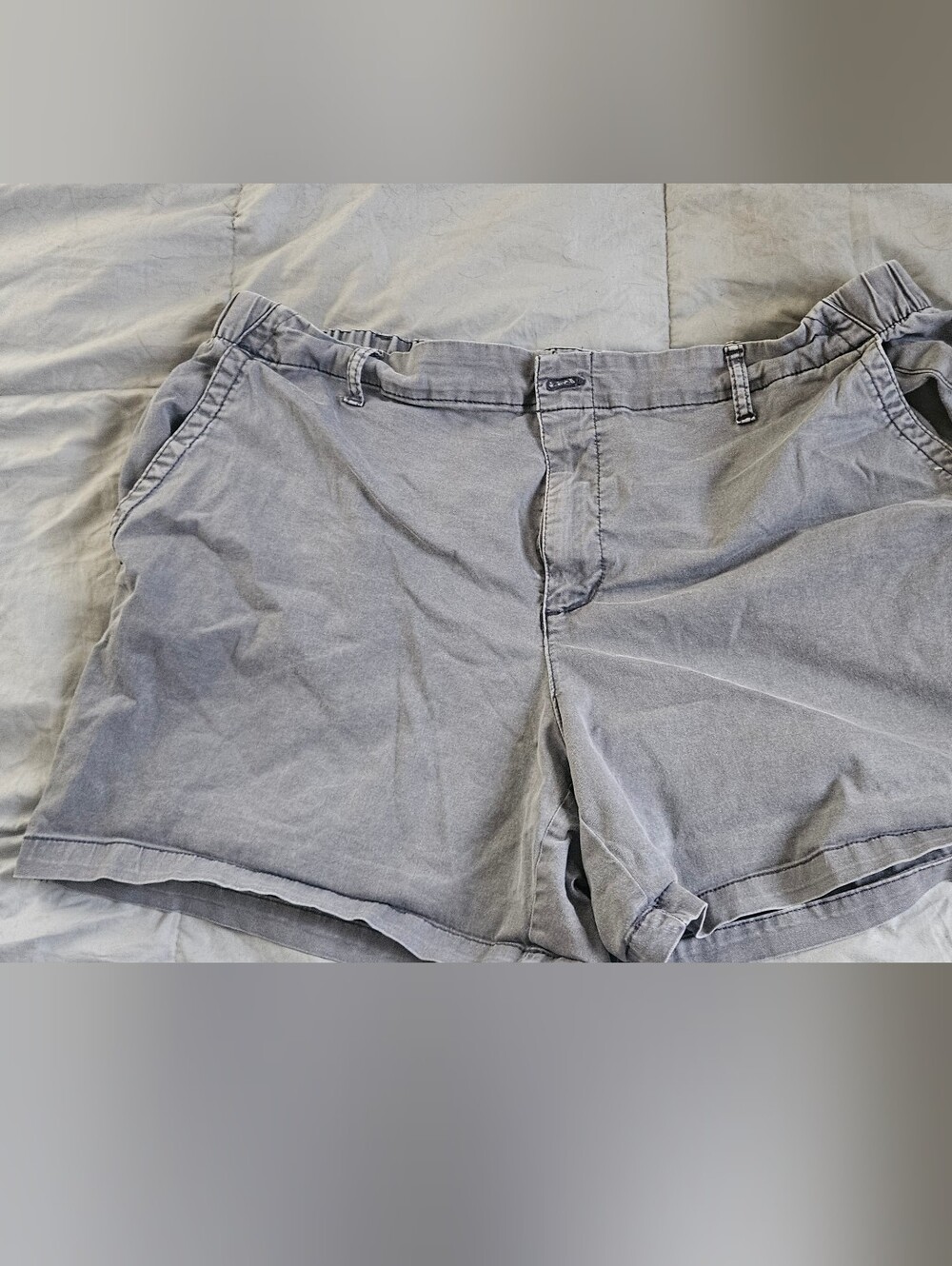 Old Navy Gray Cotton Cargo Shorts